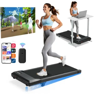 Foldable 6% Slope Under Desk Treadmills 2.5 HP Quiet Walking Pad