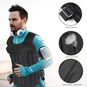 3/15/20/35/50kg Loading Weight Vest Jacket Sand Clothing for Running
