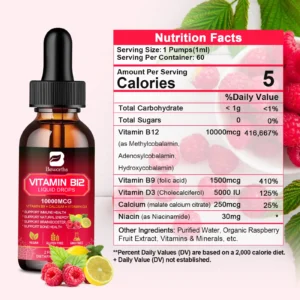 Vitamin B12 Drops Energy Supplements