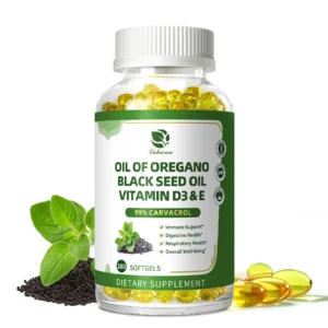 Organic Oregano Oil Capsule with Black Seed Oil