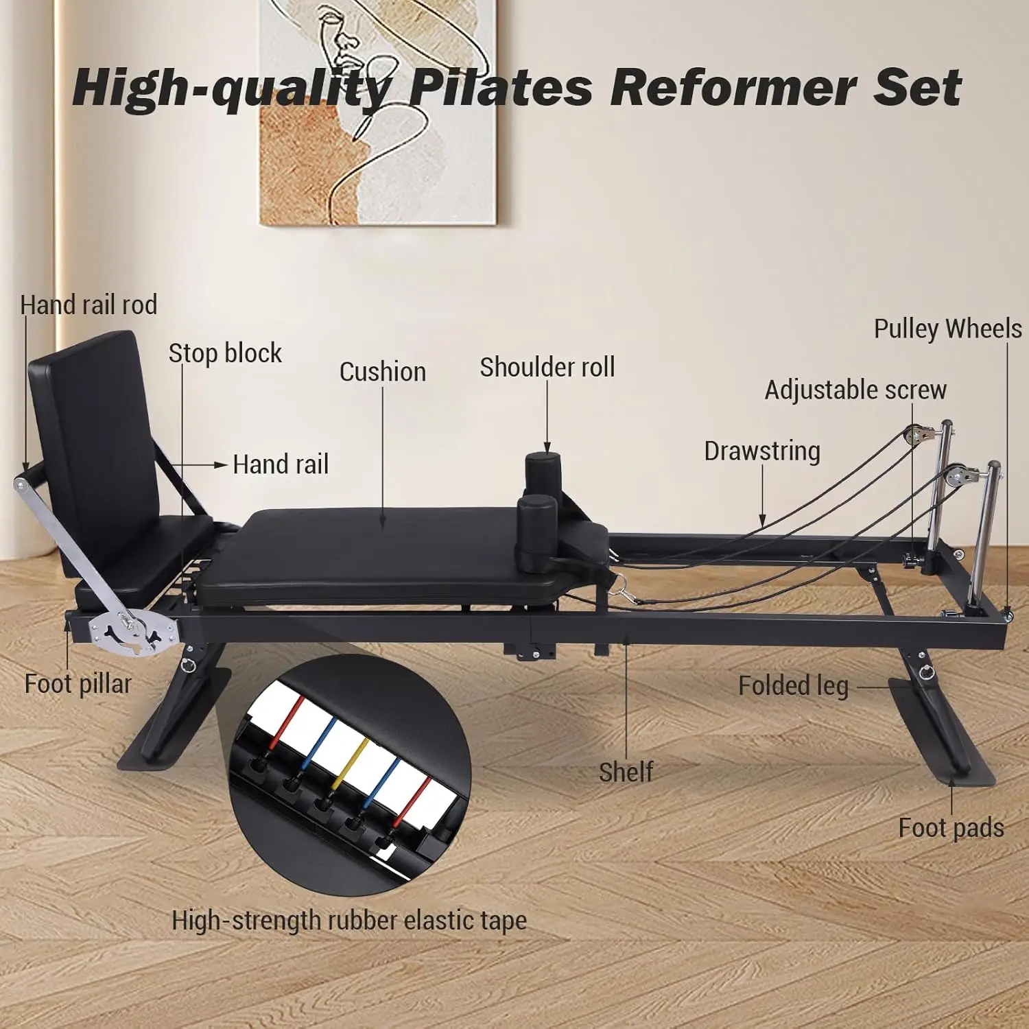 Foldable Reformer Pilates Machine - Image 3