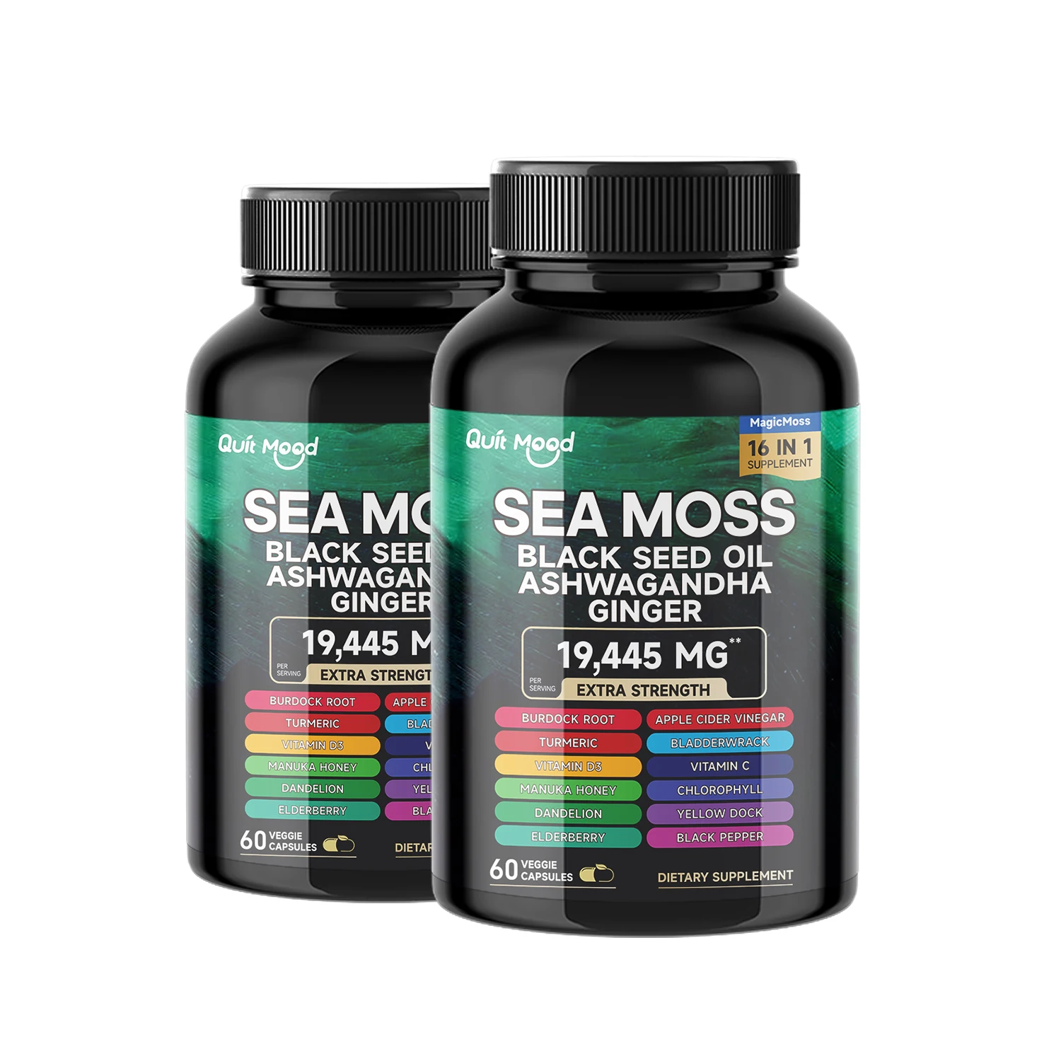 2Pcs Sea Moss Black Seed Oil - Image 4