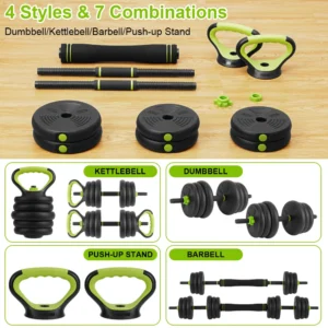 Adjustable Dumbbells Free Weight Set with Connector
