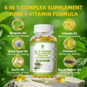 Oregano Oil Capsules with Black Seed Oil