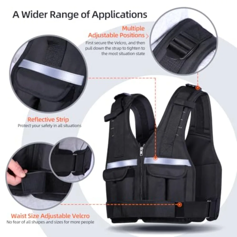 Adjustable Weighted Vest 2-18 lbs/2-40 lbs