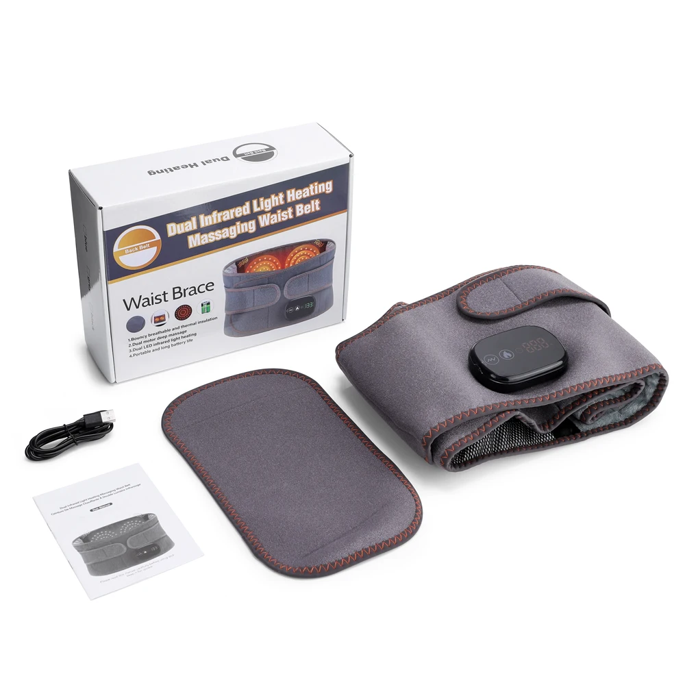 Cordless Heating Pad with Massager, - Image 4
