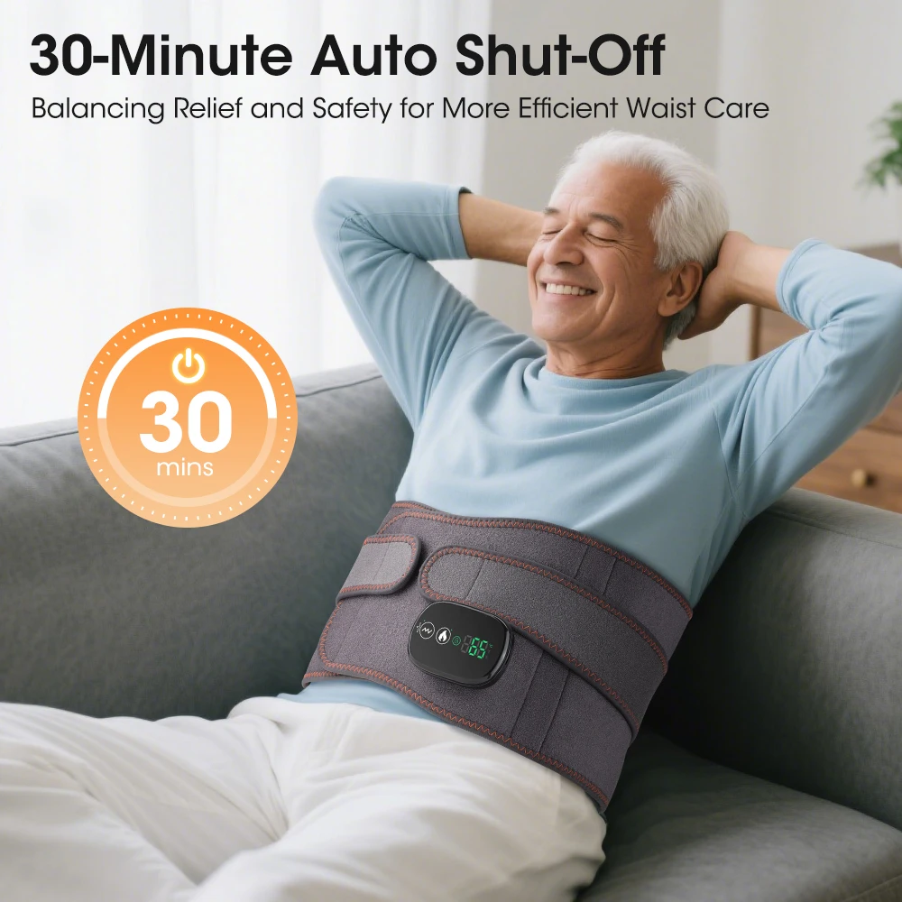 Cordless Heating Pad with Massager,