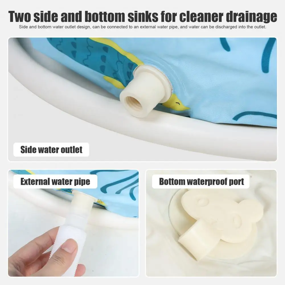 Large Foldable Bathtub with Plastic Frame 45" - Image 2
